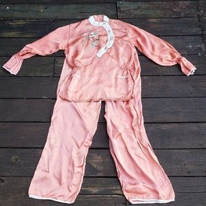 Vintage silk pajamas set